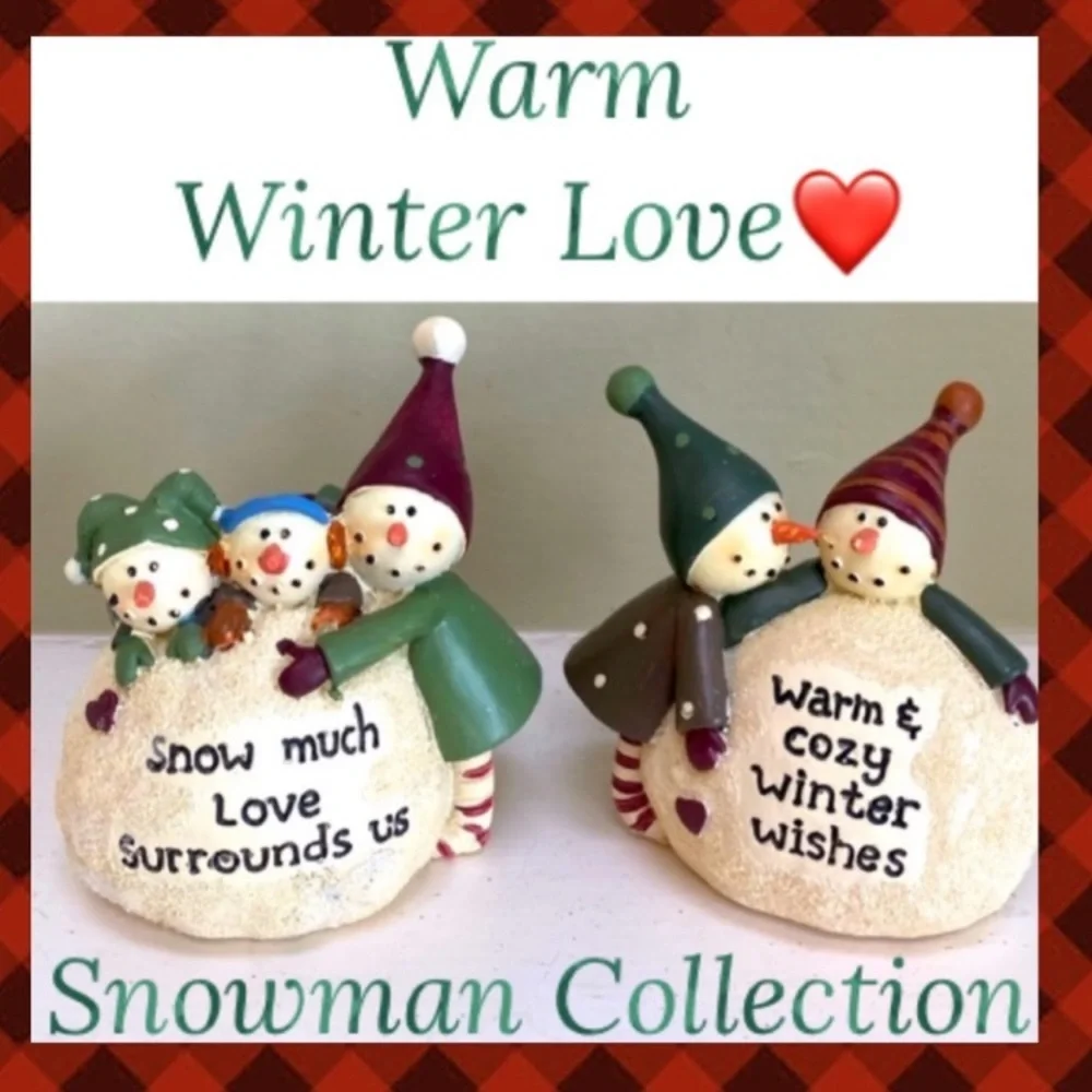 Cute Snowman Decor Christmas Ornament Decorations Warm Winter Holiday Snowmen